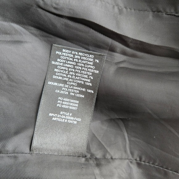 Babaton‎ Frances Black Noir Jacket Cropped Blazer Gold Button Military Style XS - Picture 7 of 8